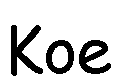 Tekstvak: Koe